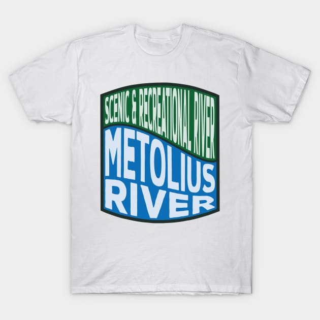 Metolius River Scenic and Recreational River Wave T-Shirt by nylebuss